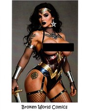 Keys Comics #3 Pin-Up Gallery Wonder Woman Gothic Cosplay Virgin Variant NM- picture