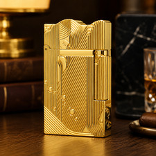 S.T. DUPONT One Piece Sleeping Mermaid Engraving Gold Sanji Lighter with giftbox picture