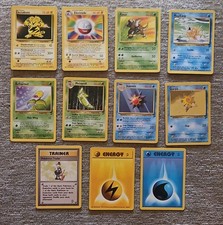 Pokémon Vintage 2000 Unlimited Base Set 2 11 Card Lot Pinsir, Electabuzz LP  picture