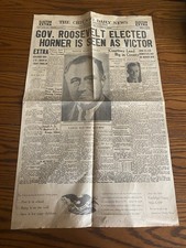 The Chicago Daily News from November 9, 1932 : President Franklin D Roosevelt picture