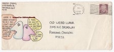 DAVE STEVENS ORIGINAL ART ON ENVELOPE 1972 HAND DRAWN Lockner Mr Nova, ROCKETEER picture