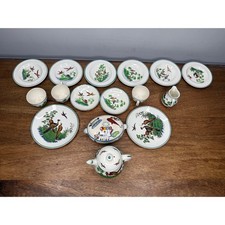 Lot of 16 Wedgwood Etruria England Porcelain Bird Pheasant Tea Set Cups Dishes picture