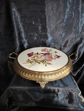 Max Dannhorn Art Nouveau Cake Stand Pedestal Dish Bavarian Nuremberg Porcelain picture
