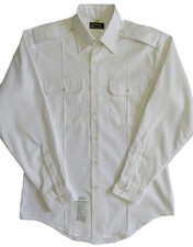 NWT MENS 16.5 x 35 ARMY SERVICE UNIFORM Long Sleeve ASU Dress White Shirt picture