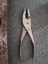 Vintage Forged Steel Products Vacuum Grip No.47 Inch Slip Joint Pliers picture