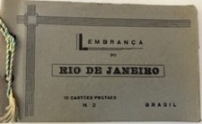 Rare Vintage Lembranca Rio De Janeiro Book Of 10 Postcards. 1920’s. picture