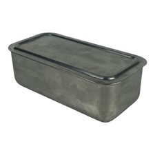 Vintage Rare West Bend 1 Qt Stainless Steel Loaf Pan with Slide on Lid picture