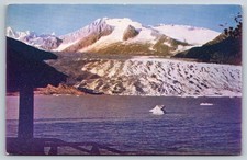 Vintage Postcard Mendenhall Glacier Alaska picture