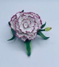 Vintage 1989 Lenox Porcelain Carnation Flower Figurine Garden Sculpture MINT picture