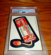 1976 1977 Topps Wacky Packs PACKAGES Ser. 16 REGAL CLOWN Cherry Bombs PSA 9 MINT picture