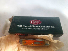 W.R. Case & Sons Case XX Orange Bone SS Slipjoint 2-Blade Clip/Pen Box picture