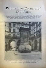 1921 Picturesque Paris France illustrated picture