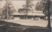 Lamberts Grove Pequot Lake Westfield MA Dietz Ice Cream Soda RPPC 1927 Postcard picture