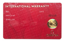 Blank OMEGA International Warranty Certificate Guarantee For OMEGA Watches OEM picture