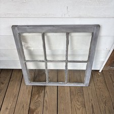 Antique 6-Lite Wooden Window Frame – Farmhouse / Shabby Chic Wall Decor picture