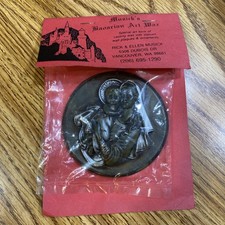 Musick’s Bavarian Art Wax Vancouver WA Vtg NIP Mary Jesus Christmas Ornament picture