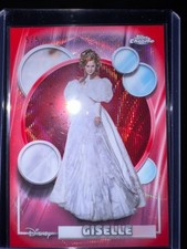 2026 Topps Chrome Disney. Giselle Red Refractor /5 #158 - 5/5 TRUE BOOKEND picture