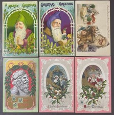 Antique ~1913 Old World Christmas Postcard Lot 6 John Winsch Nash, One Family picture