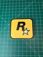 3d Printed Rockstar Games Logo Sign Wall Shelf Fan Art GTA Red Dead Redemption picture