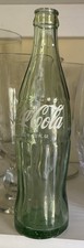 Vtg 1970s Green Glass Coca-Cola Coke Soda Bottle 12oz Dotted Neck SAN JOSE CAL picture