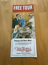Vintage Van Briggle Art Pottery Colorado Springs Free Tour Map Brochure USA picture