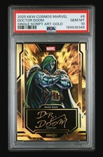 2025 KAKAWOW COSMOS MARVEL SCRIPT SIGNATURES DOCTOR DOOM /10 💥PSA 10💥 POP 1 picture