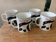4 Vintage San Diego Zoo Giant Panda Coffee Tea Mugs Mug Animal picture