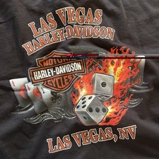 Vintage Harley Davidson Shirt 2003 Las Vegas Nevada Eagle AOP Front Size XXL picture