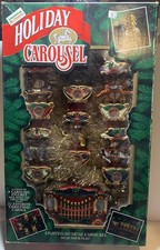 MR. CHRISTMAS - HOLIDAY CAROUSEL 1992 - MOTION 21 CAROLS Vintage Original Box picture