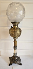 The New Juno Banquet Lamp Circa 1890's USA Onyx Edward Miller Co 28