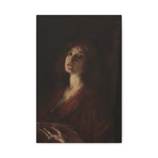 Alice Pike Barney, born Cincinnati, OH - A Song - ca. 1895 - Canvas Wall Art picture