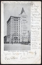 NEW YORK CITY Postcard 1905 Street View City Hall Park picture