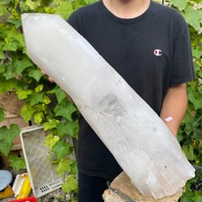 28.5lb Large Natural Clear White Backbone Quartz Crystal Rough Healing Specimen picture
