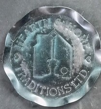 Hearth & Home Traditions LTD Punched Candle Holder Plate Vintage Very Nice picture