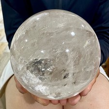 6.61LB Natural White Crystal Clear Quartz Crystal Sphere Ball Healing Meditation picture
