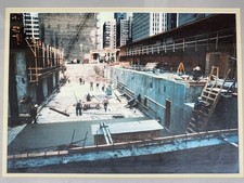 Historic 1971 Photo – Construction of the Sears Tower (Now Willis Tower) Chicago picture
