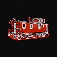 Caboose Railroad Vtg Rubber Flexible  Novelty Fridge Magnet Train  '70s picture