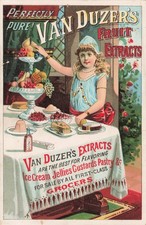 Antique Van Duzer’s Fruit Extracts Trade Card picture