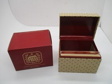 Vintage Recipe Box + Cards Avon Country Christmas NOS New picture
