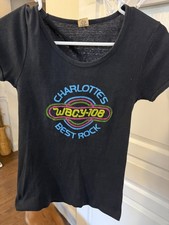Vintage WBCY-108 FM Radio Station  Charlotte's Best Rock Charlotte NC Shirt picture