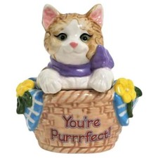 Kitty Cat Basket Your Purrfect Salt and Pepper Shakers - 94478 picture