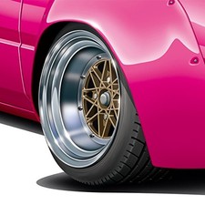AOSHIMA The Tuned Parts Excel 14-inch 1/24 scale plastic model kit picture