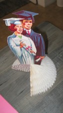 Vintage Dennison Cutout Graduation Centerpiece Cut Out picture
