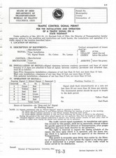 OHIO DEPARTMENT of TRANSPORTATION BUREAU of TRAFFIC COLUMBUS, OHIO VEHICLE CONTR picture