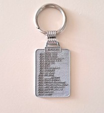 NOS VINTAGE 10 CODES CHEAT SHEET POLICE CB RADIO KEYCHAIN ~ CROWNMARK LOGO picture