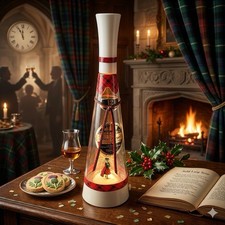 Vtg Gilbey’s Spey Royal Scotch Whisky Musical Decanter Bottle Dancing Scotsman picture