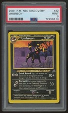 2001 Pokemon Umbreon Neo Discovery Unlimited #32 PSA 9 picture