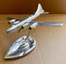 Vintage WWII Boeing B-29 Superfortress Bomber Cast Aluminum Airplane Ashtray picture