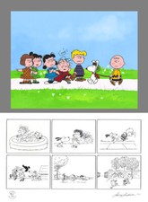 PEANUTS The Jigs Up Limited Ed of 68 Animation Cel n Print Signed mlc22 picture