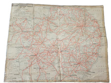 Eastern Counties Omnibus Co Ltd. 1931. LNER; LMS lines/Map. ORIGINAL picture